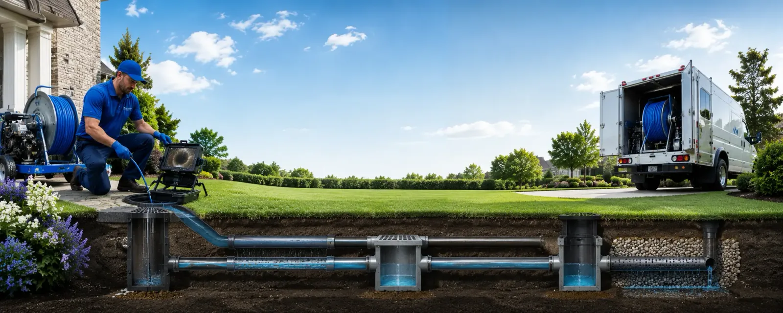Outdoor drain cleaning information for Glendale, WI